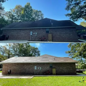 Cleaning a roof to remove mold and mildew
