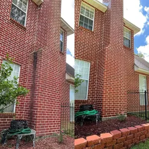 Soft washing the exterior of a home